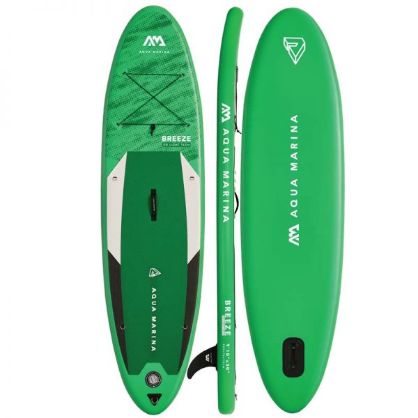 Aqua Marina BREEZE Inflatable SUP (top/side/bottom)