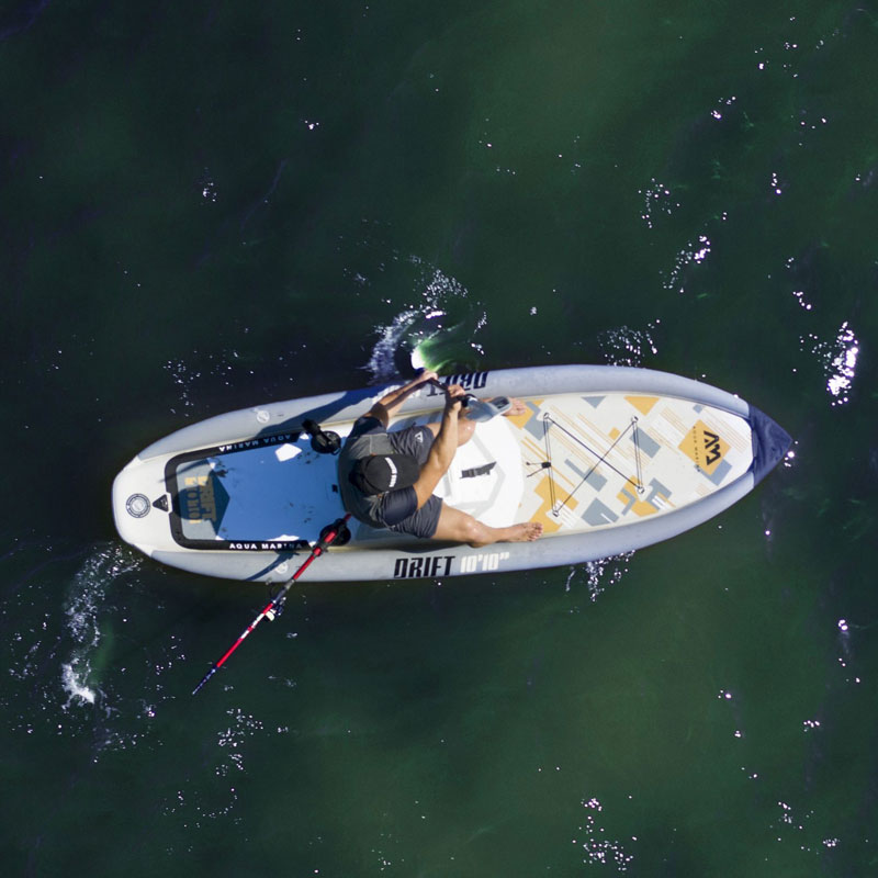 DRIFT Fishing Inflatable SUP - Top view
