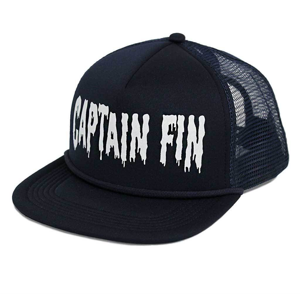 Navy Drips Foam Trucker Hat