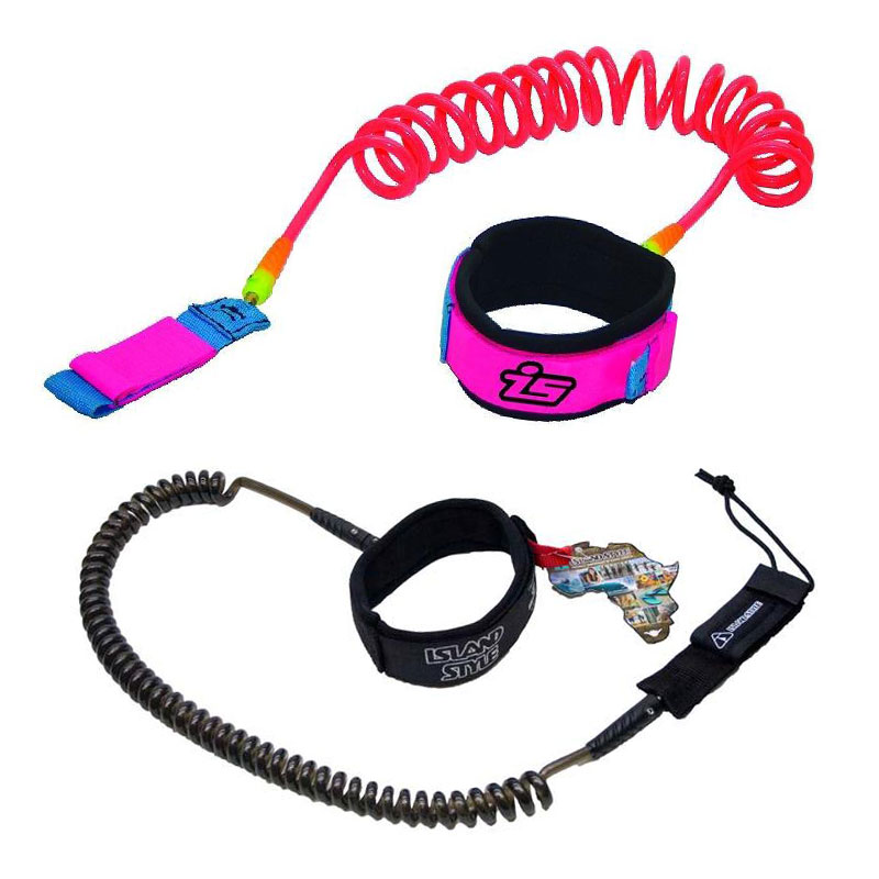 Island Style Coiled SUP Race Knee/Calf Leashes