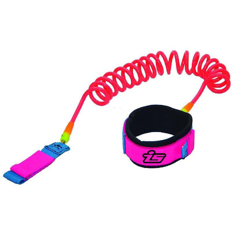 L-SR-22 Coiled SUP Race Knee Calf Leash - Pink