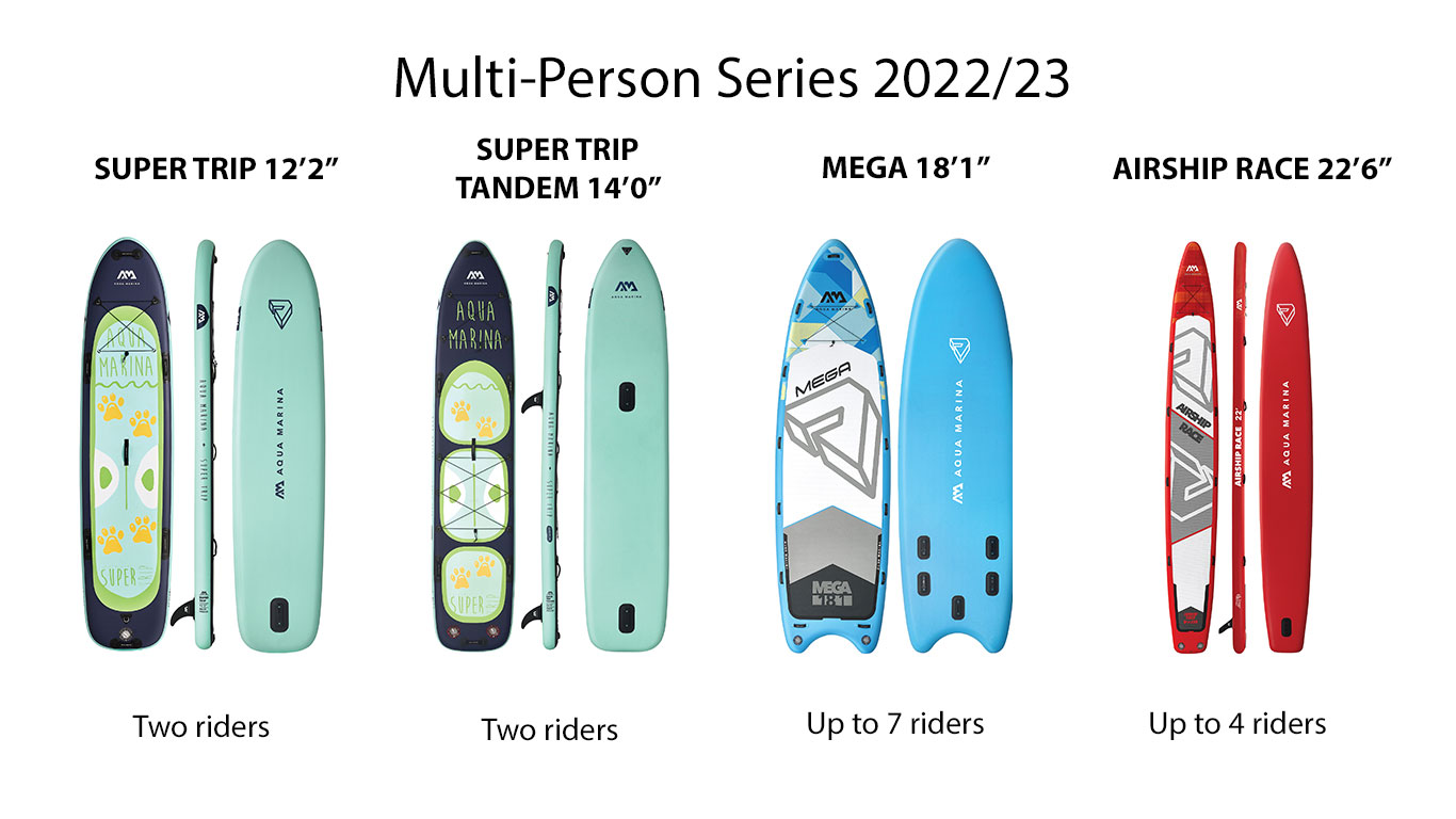 Aqua Marina Multi-Person series Inflatable SUPs 2022/2023