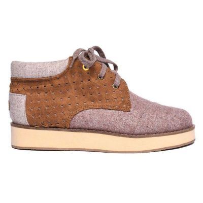 PAEZ Taupe Brogue Sneaker for Women