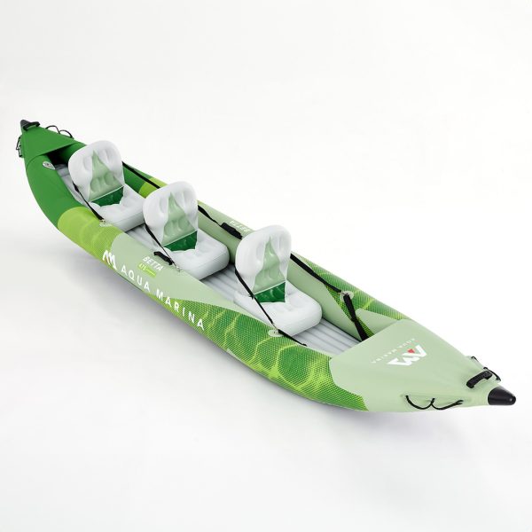 BETTA Triple Inflatable Kayak 3 PVC Seats