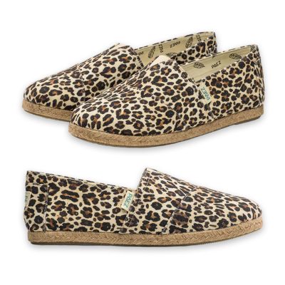 Leopard Print PAEZ Espadrilles showcasing the detailed design and classic espadrille sole.