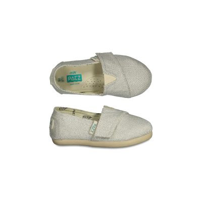 Classic Day Sparks Silver PAEZ for Babies Espadrille Shoes